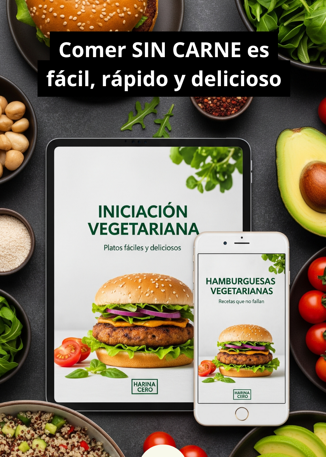 Iniciación Vegetariana: Hamburguesas y Platos Fáciles